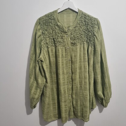 HA-CL-10588 EVELYN - COTTON SHIRT. FREE SIZE 8-16. MADE IN ITALY.