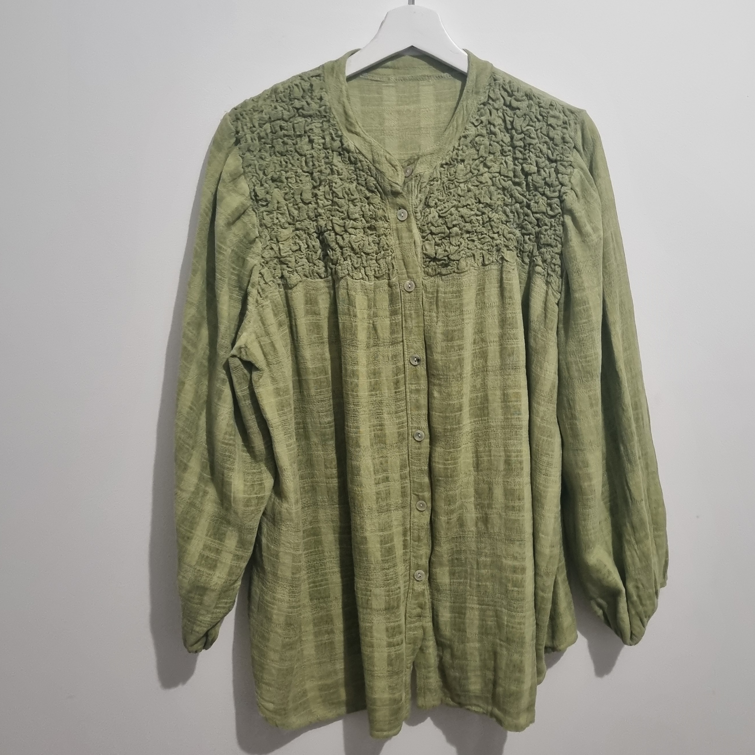 HA-CL-10588 EVELYN - COTTON SHIRT. FREE SIZE 8-16. MADE IN ITALY.