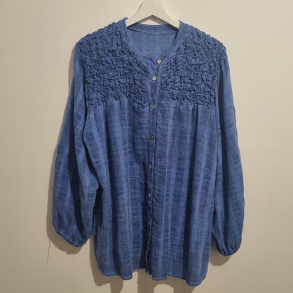 HA-CL-10588 EVELYN - COTTON SHIRT. FREE SIZE 8-16. MADE IN ITALY.