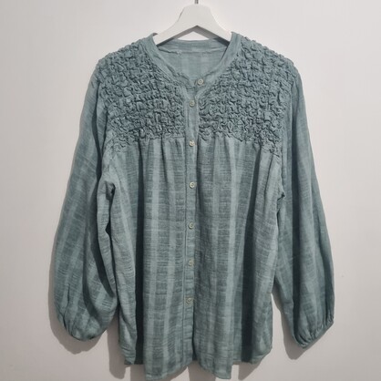 HA-CL-10588 EVELYN - COTTON SHIRT. FREE SIZE 8-16. MADE IN ITALY.