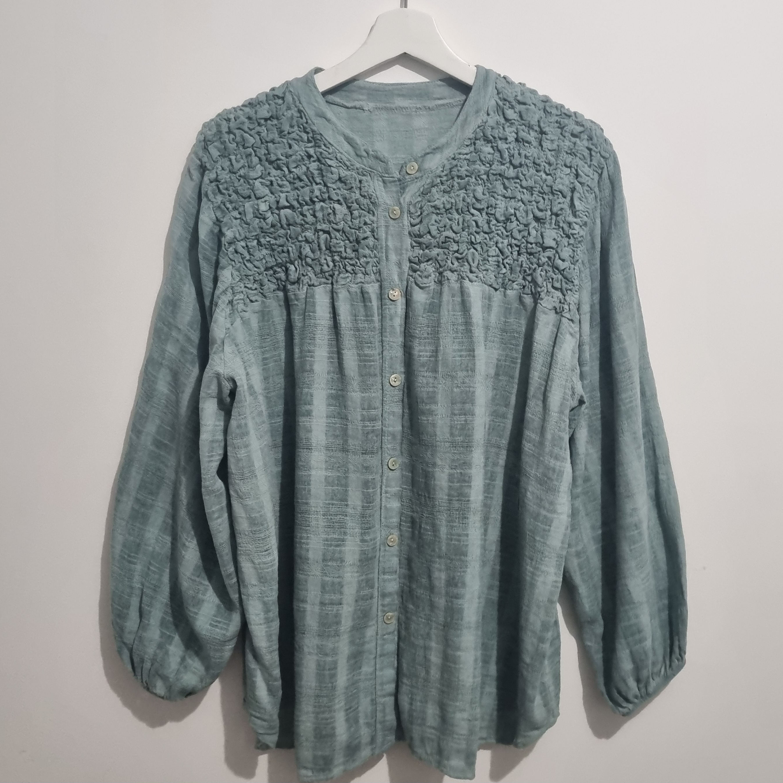 HA-CL-10588 EVELYN - COTTON SHIRT. FREE SIZE 8-16. MADE IN ITALY.