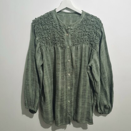 HA-CL-10588 EVELYN - COTTON SHIRT. FREE SIZE 8-16. MADE IN ITALY.