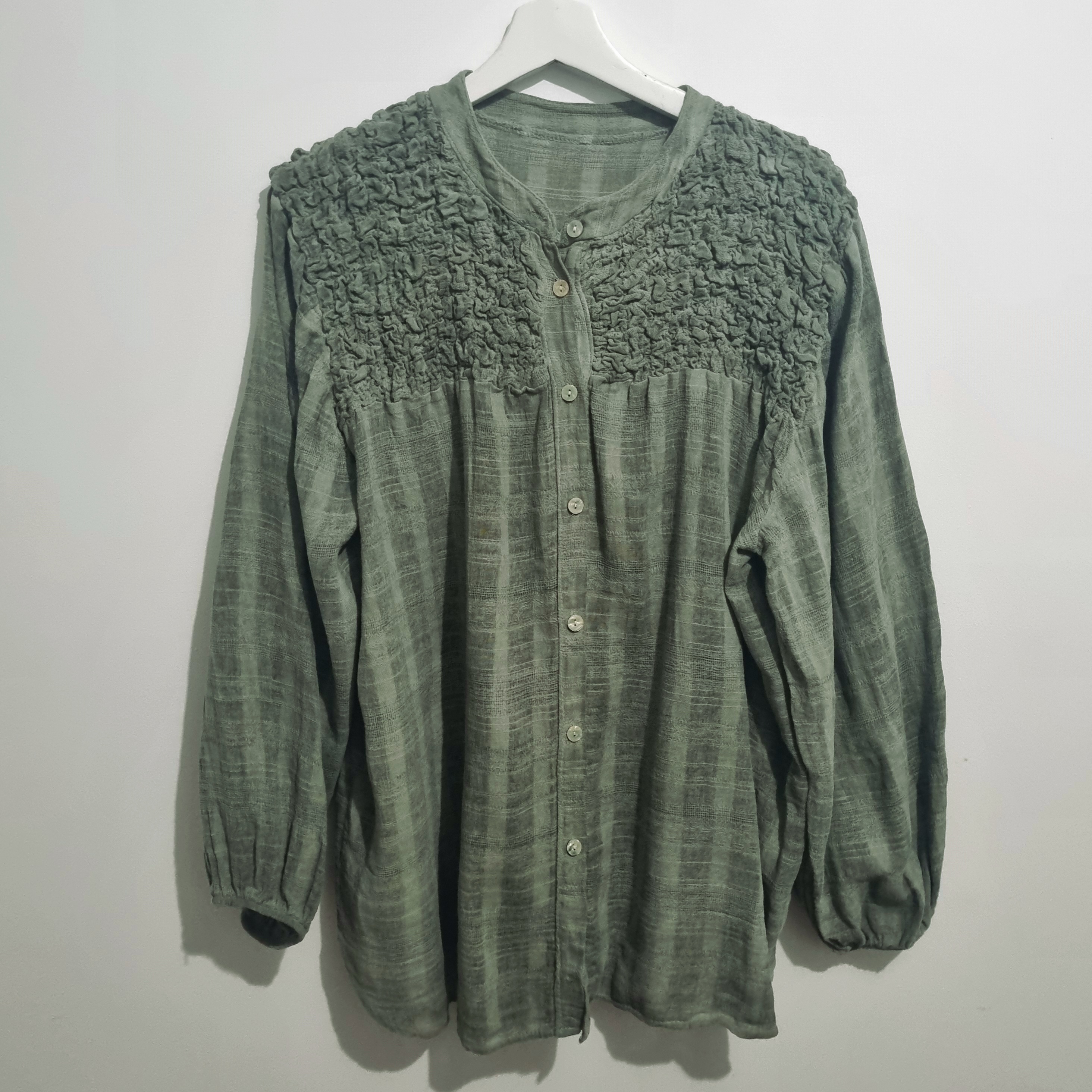 HA-CL-10588 EVELYN - COTTON SHIRT. FREE SIZE 8-16. MADE IN ITALY.
