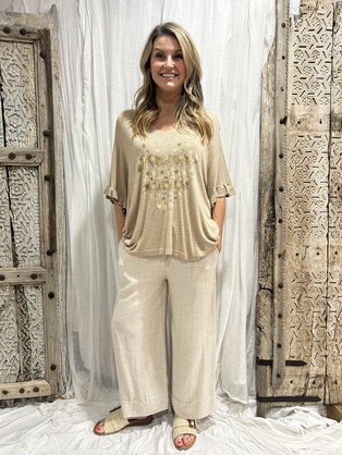 HA-CL-10589 AMIRA - FINE KNIT TOP. FREE SIZE 8-16. MADE IN ITALY.