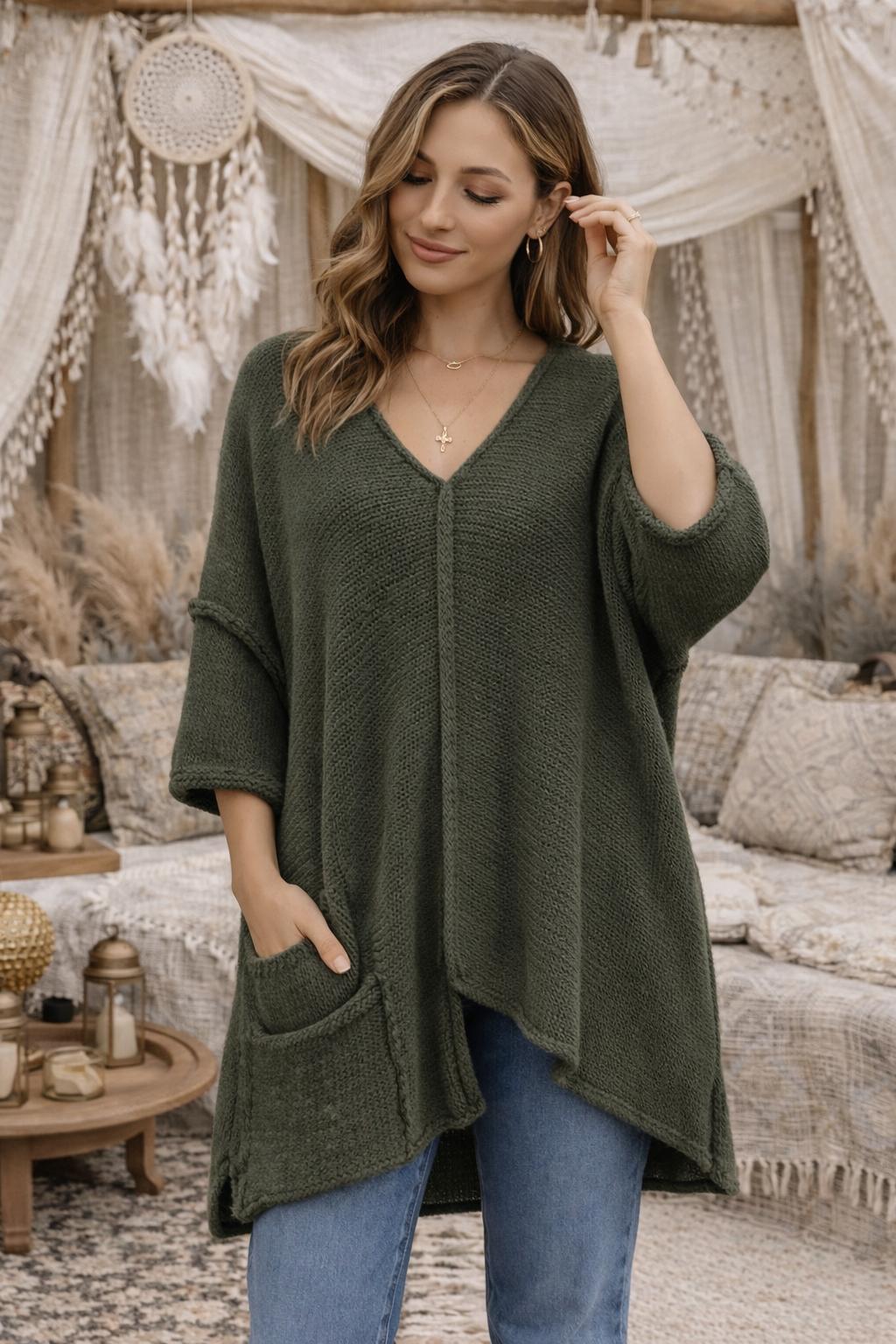 HA-CL-15022 FAITH - ALPACA OVERSIZED JUMPER (PRE-ORDERS ONLY)