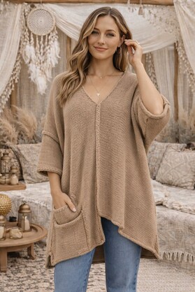 HA-CL-15022 FAITH - ALPACA OVERSIZED JUMPER (PRE-ORDERS ONLY)