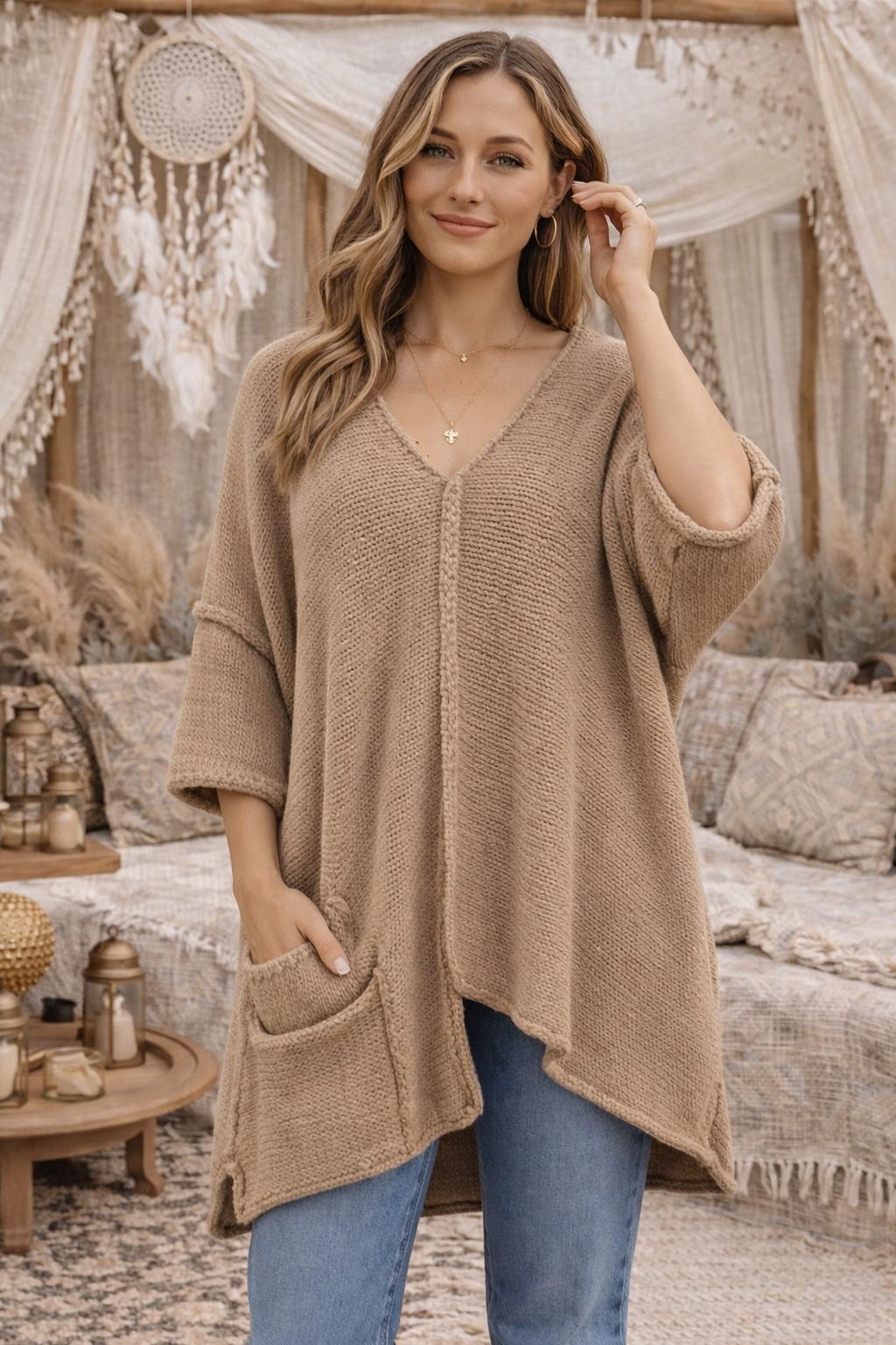 HA-CL-15022 FAITH - ALPACA OVERSIZED JUMPER (PRE-ORDERS ONLY)