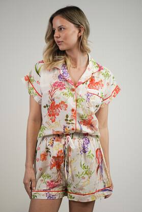 Parrot Tulips Short PJ Set