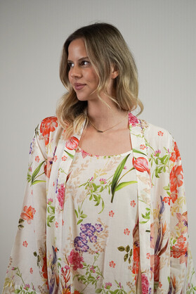 Parrot Tulips Kimono