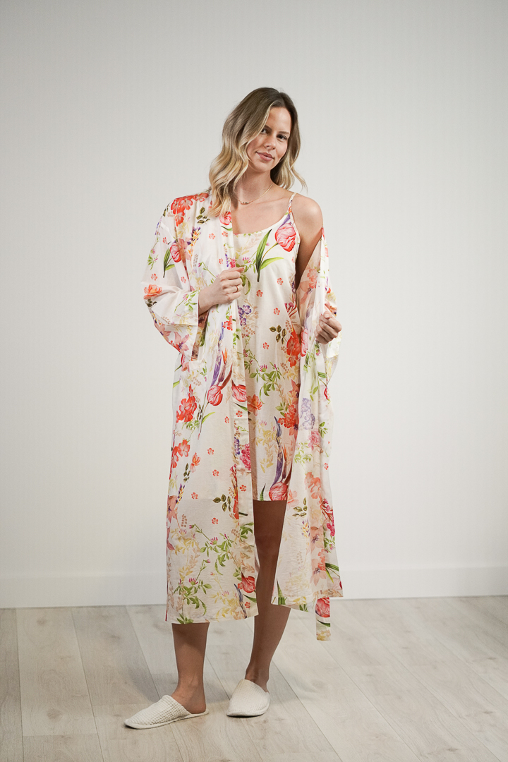 Parrot Tulips Kimono