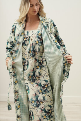 Coastal Botanica Blue Velvet Robe