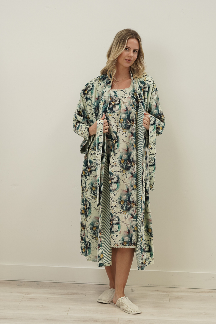 Coastal Botanica Blue Velvet Robe