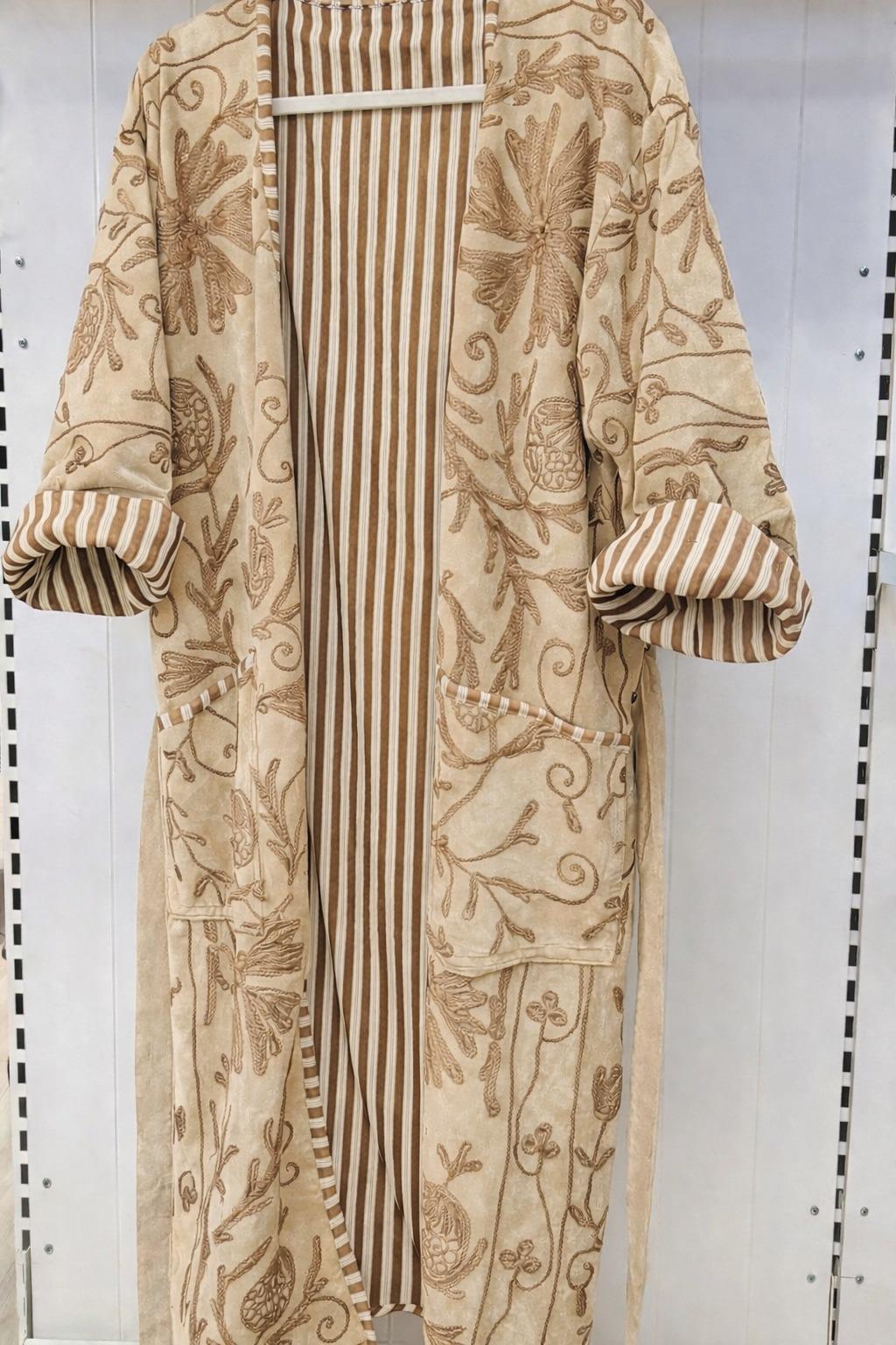 Tan Cotton Velvet Duster
