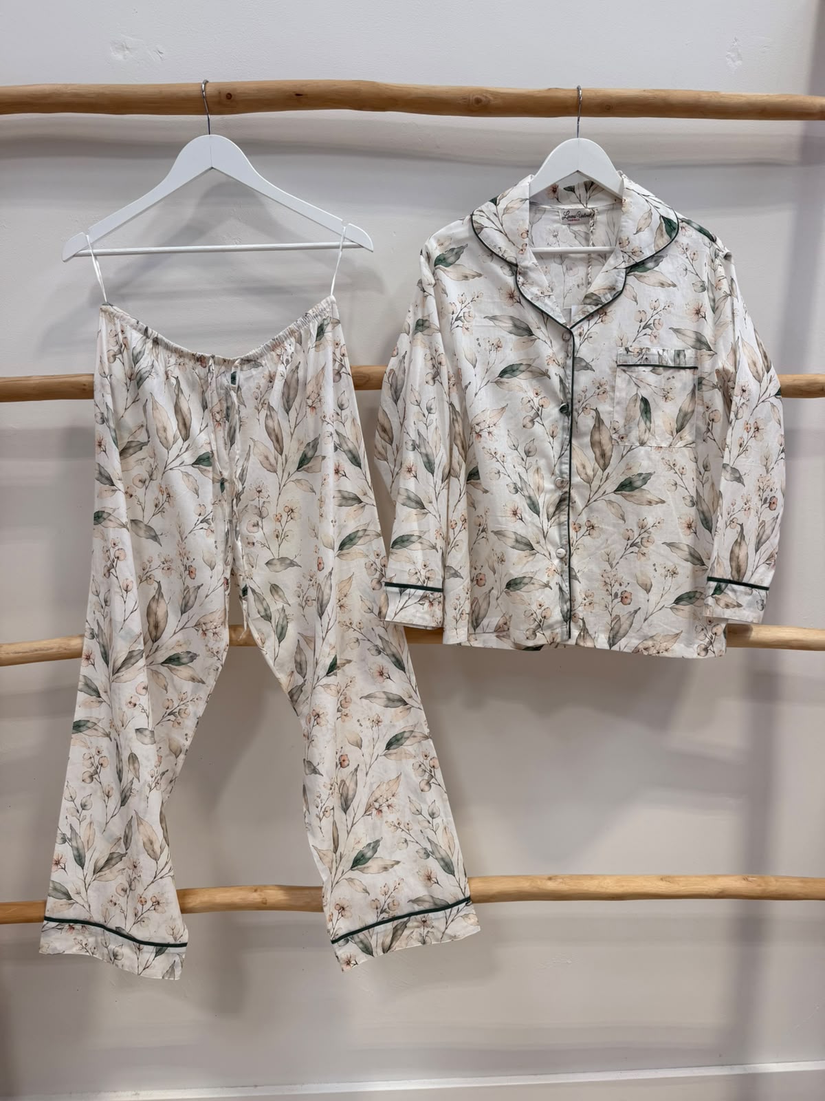 Harper Long PJ Set Eucalyptus