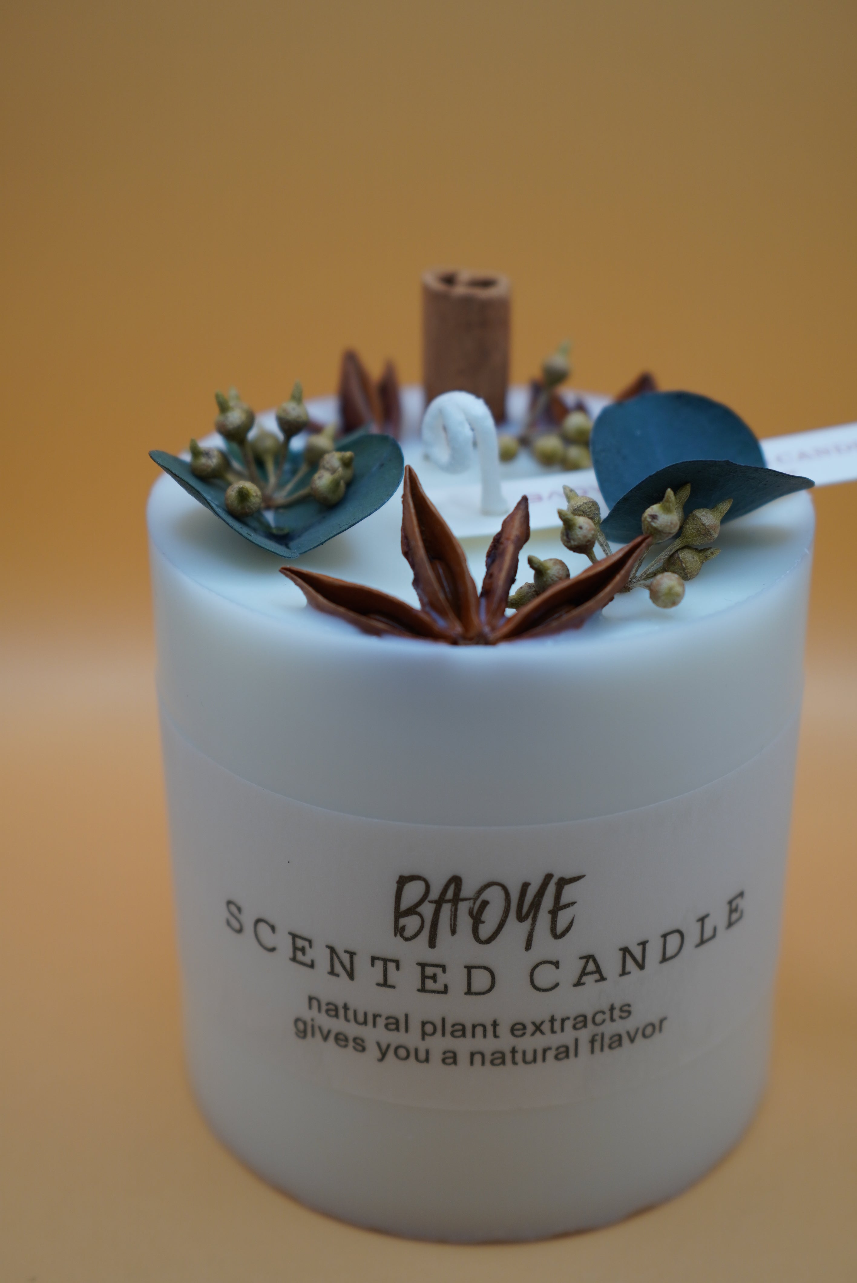 Botanical ed Candle – Handcrafted Elegance with Natural Accents