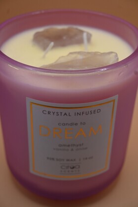 Candle to Dream - Amethyst Soy Candle with Vanilla & Anise