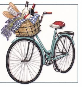 BIKE AND PICNIC GIFT TAG (MLT) $1.60 each