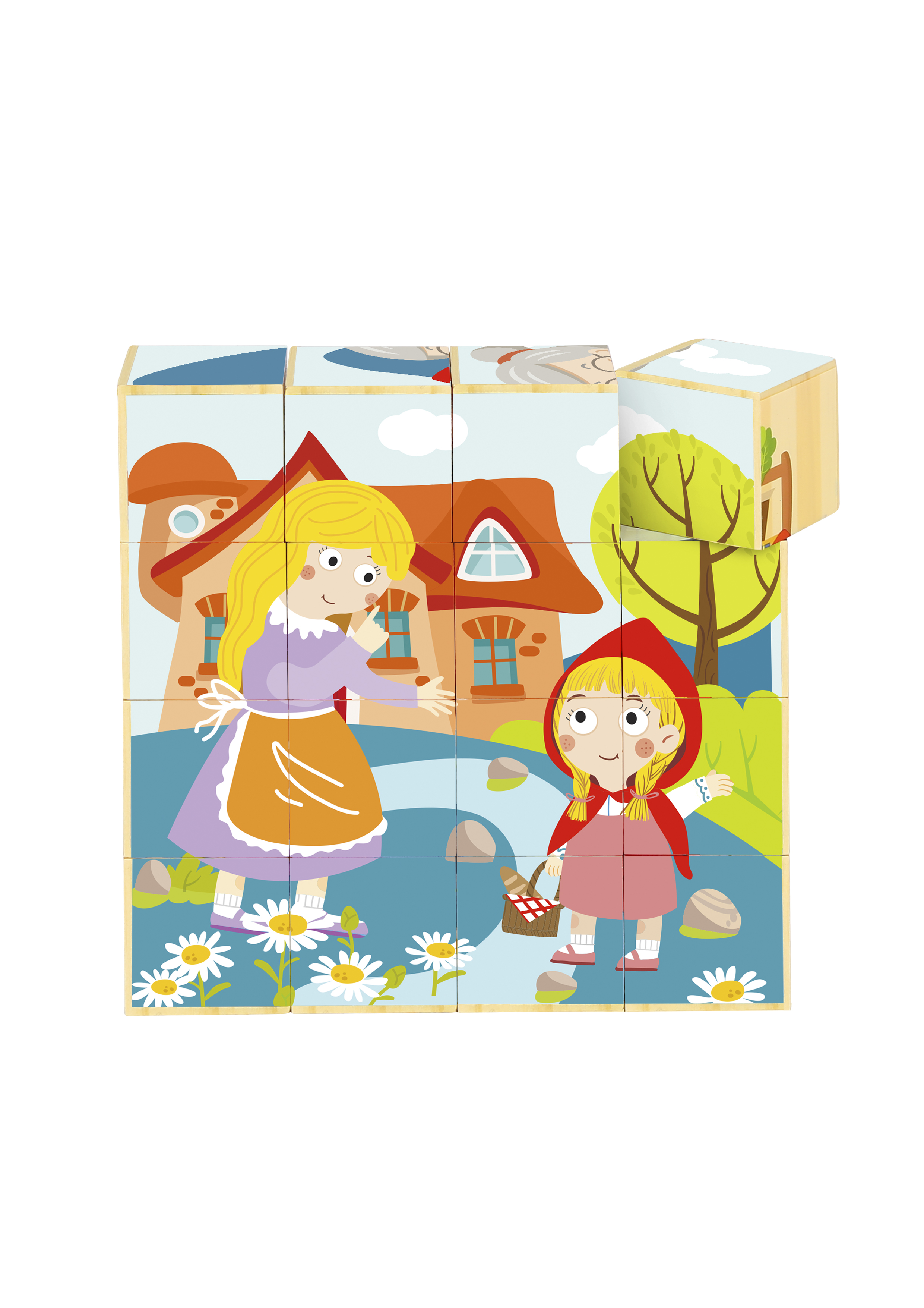 LITTLE RED RIDING HOOD BLOCK PUZZLE