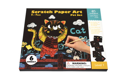 SCRATCH PAPER ART - PET SET CRAFT KIT