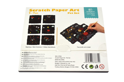 SCRATCH PAPER ART - PET SET CRAFT KIT