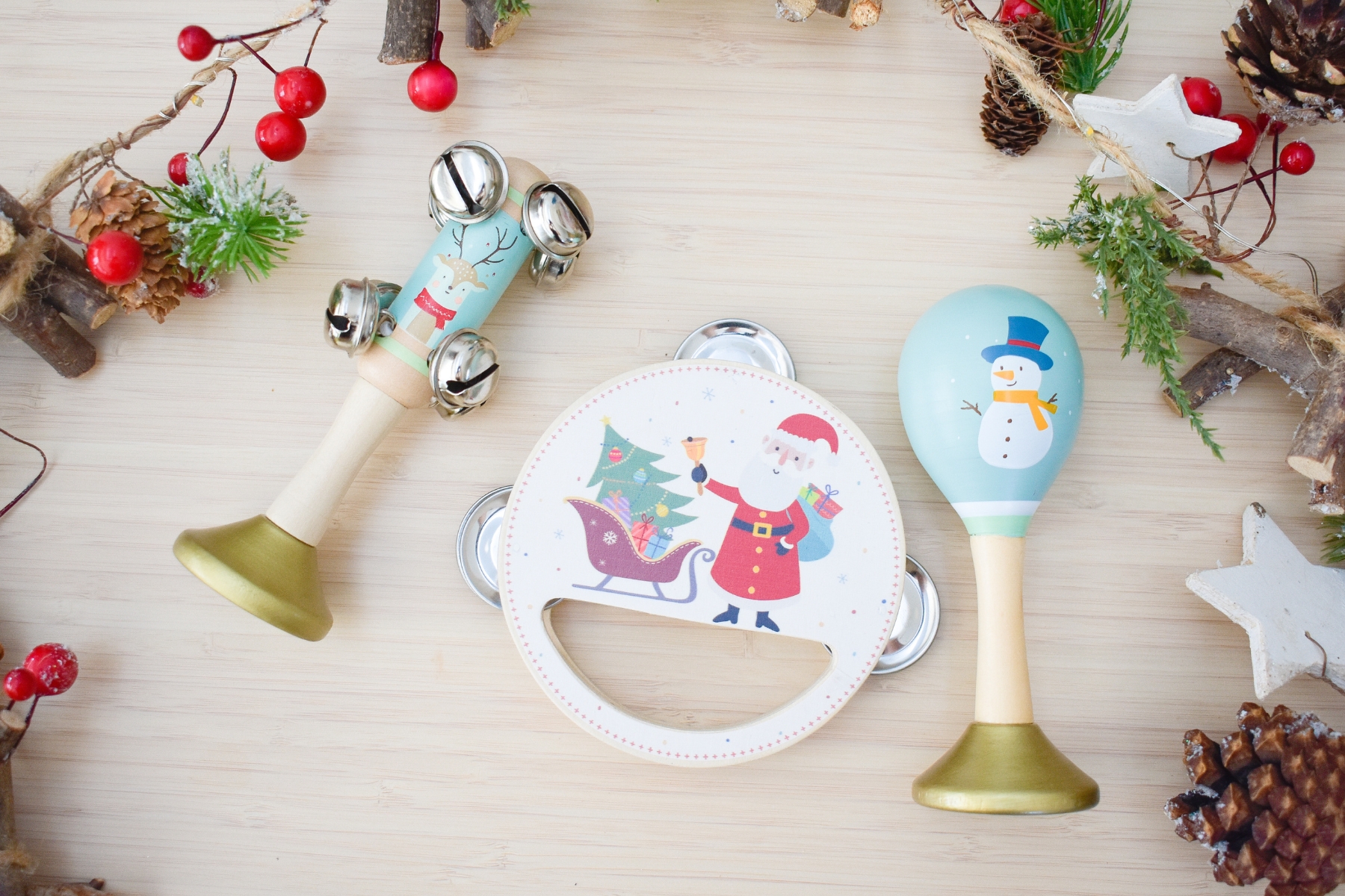 CHRISTMAS 3PC MUSICAL SET
