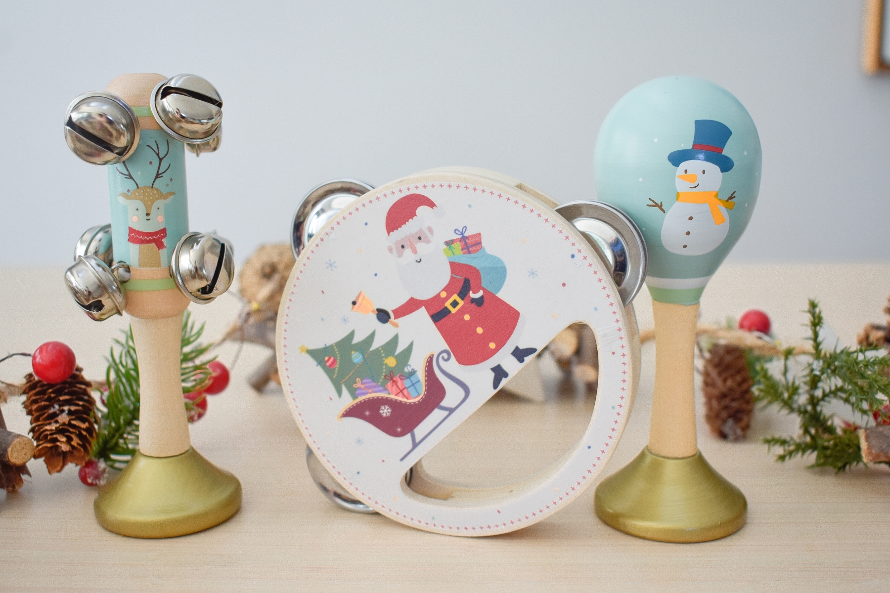 CHRISTMAS 3PC MUSICAL SET