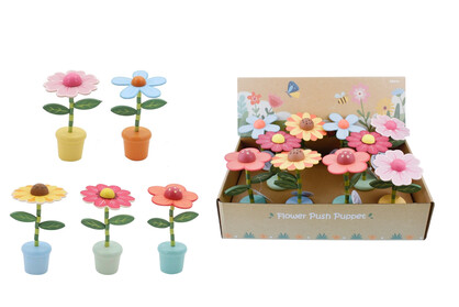 WOODEN DANCING FLOWER PACK OF 10
