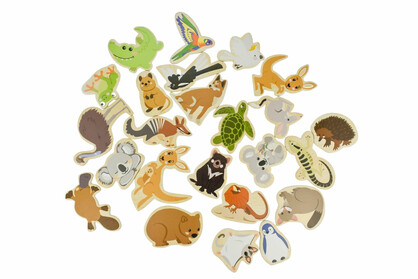 FRIDGE FRIENDS MAGNETIC AUSTRALIAN ANIMALS 24PCS