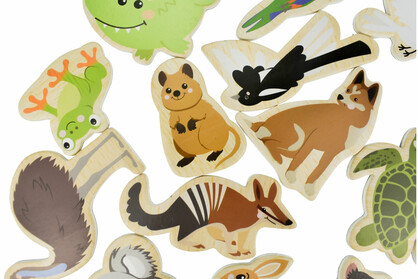 FRIDGE FRIENDS MAGNETIC AUSTRALIAN ANIMALS 24PCS