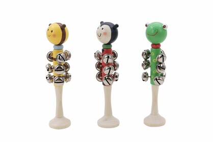 WOODEN INSECT BELL STICK PACK OF 12