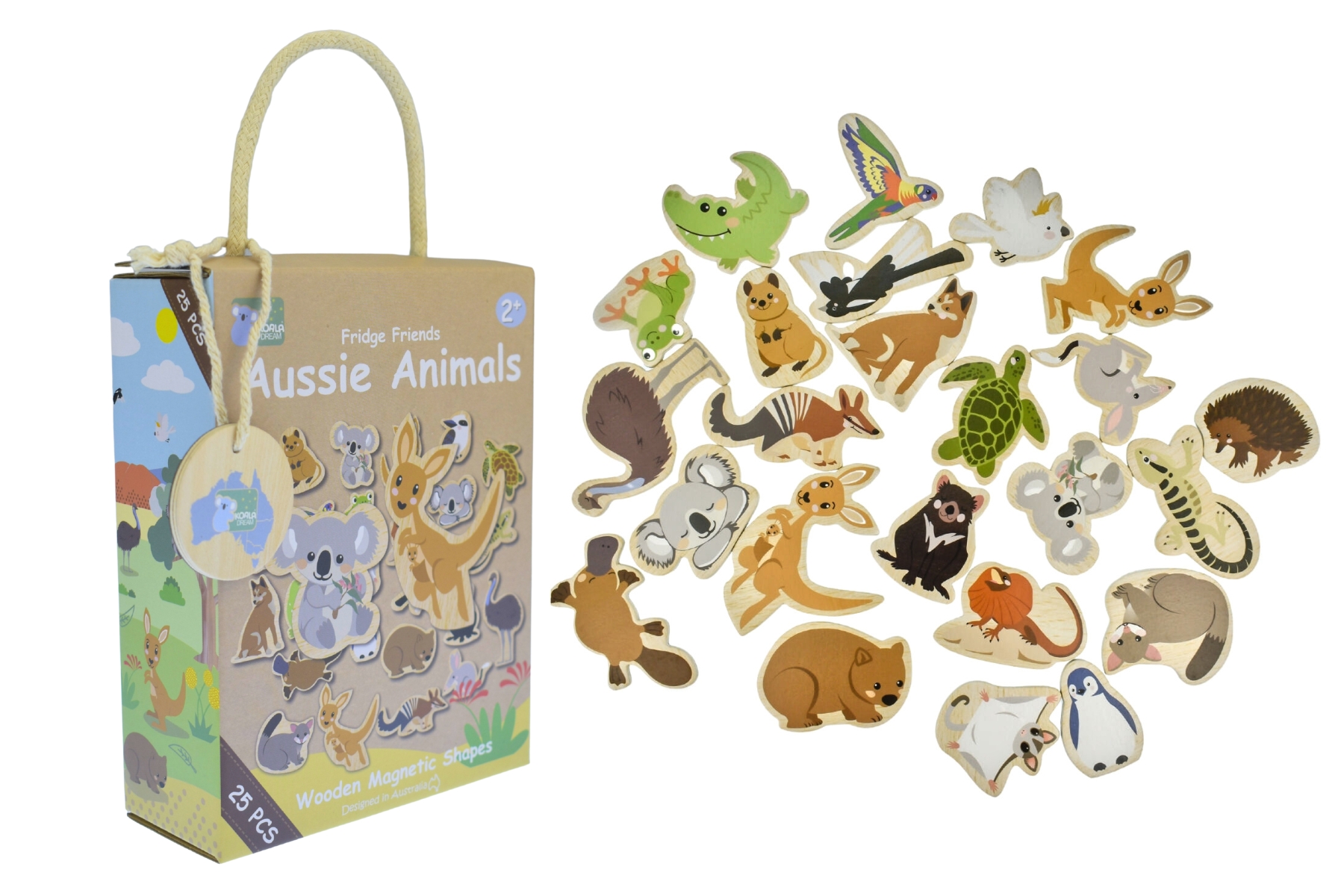 FRIDGE FRIENDS MAGNETIC AUSTRALIAN ANIMALS 24PCS