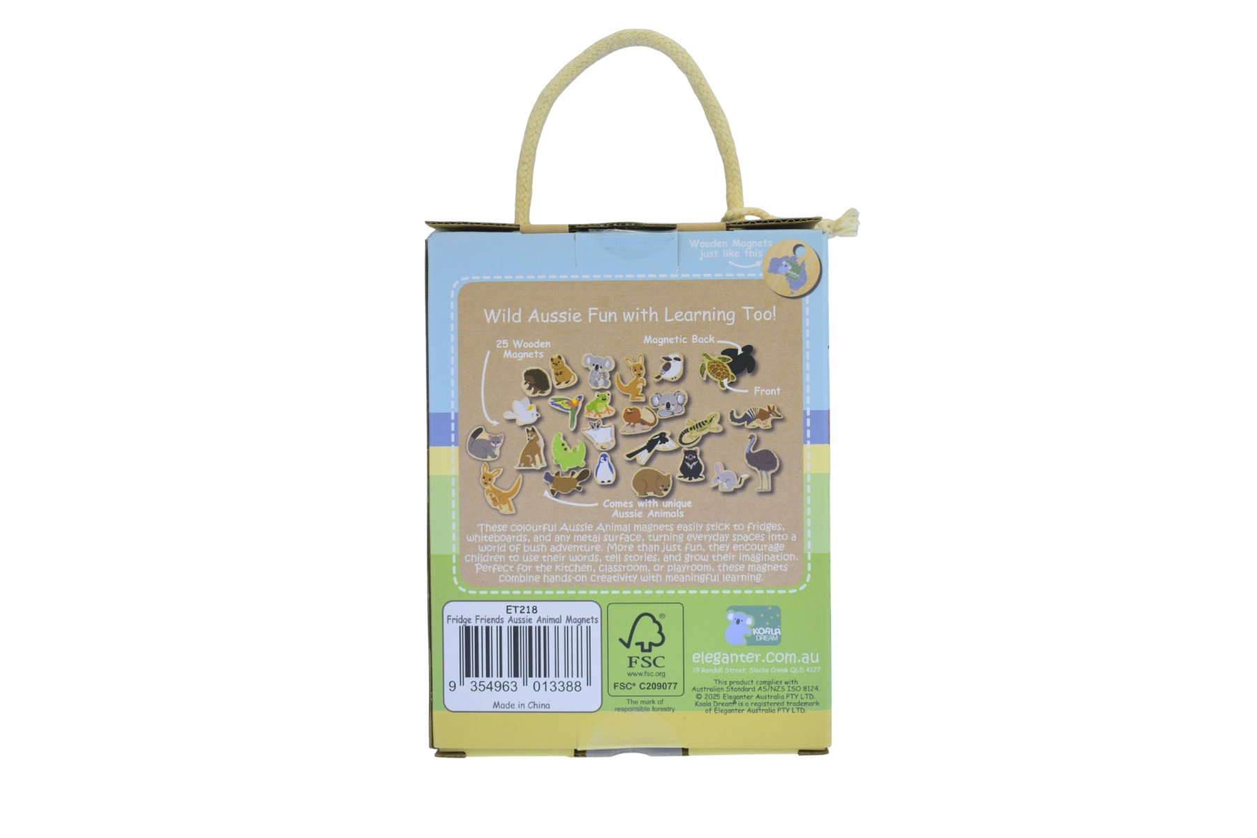 FRIDGE FRIENDS MAGNETIC AUSTRALIAN ANIMALS 24PCS