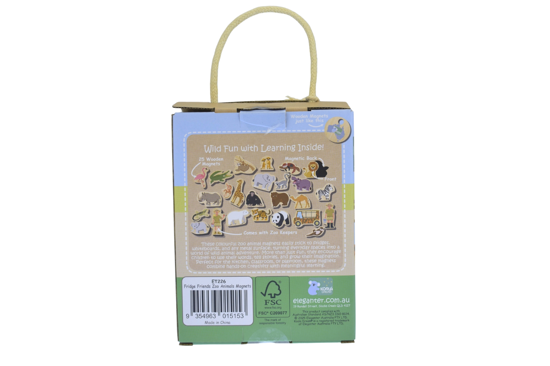 FRIDGE FRIENDS ZOO ANIMALS 25PC