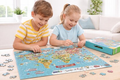 WORLD MAP JIGSAW PUZZLE 500 PCS