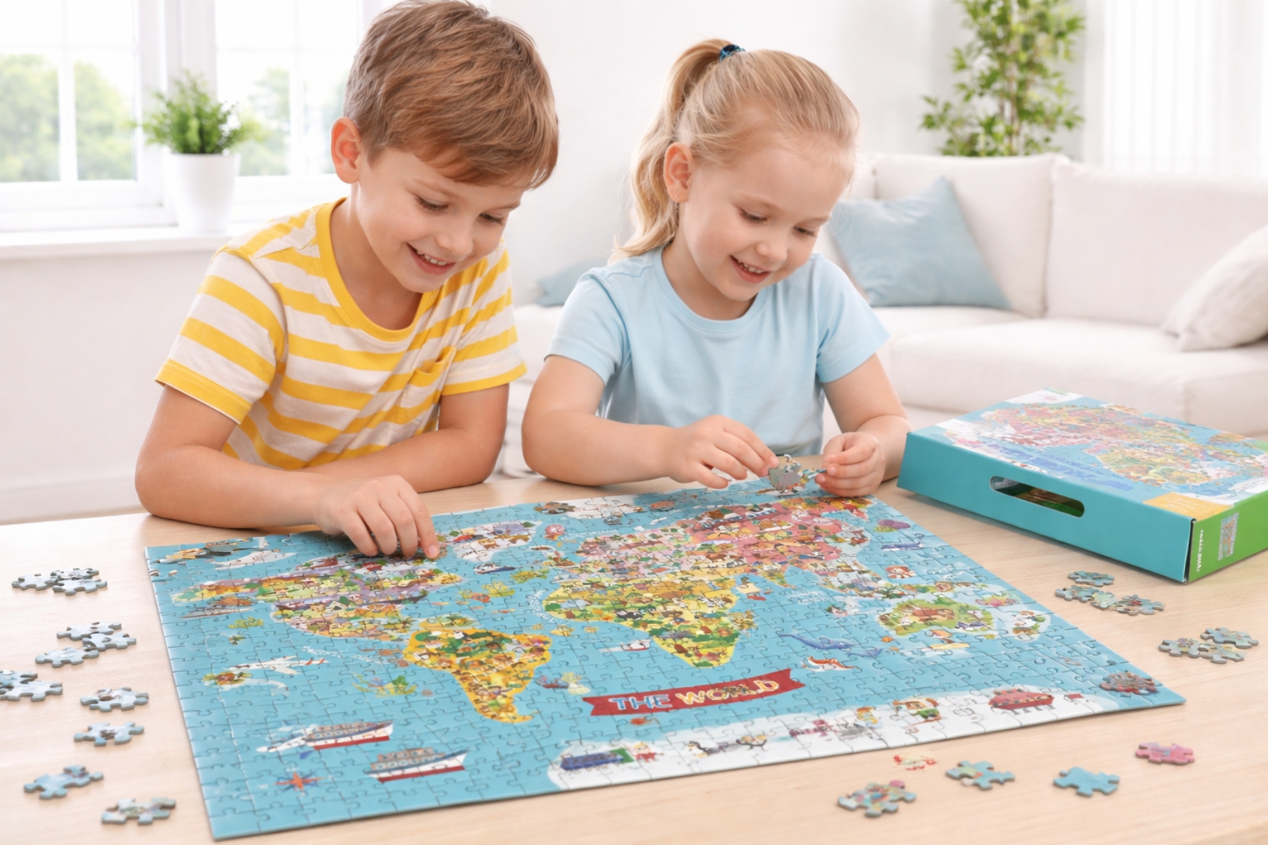 WORLD MAP JIGSAW PUZZLE 500 PCS
