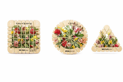 BUSH BLOOMS WEAVING SHAPES - CREATE WITH FLOWERS & LEAVES