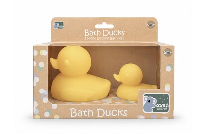 SILICONE BATH DUCKS 2PCS SET PACK OF 6