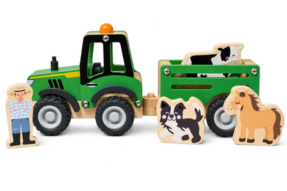 BUSH BUDDIES FARM TRACTOR WITH ANIMALS