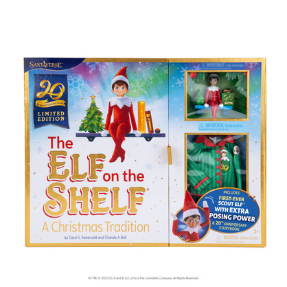 THE ELF ON THE SHELF -  20TH ANNIVERSARY BOX SET (WIRED) - LIGHT BOY