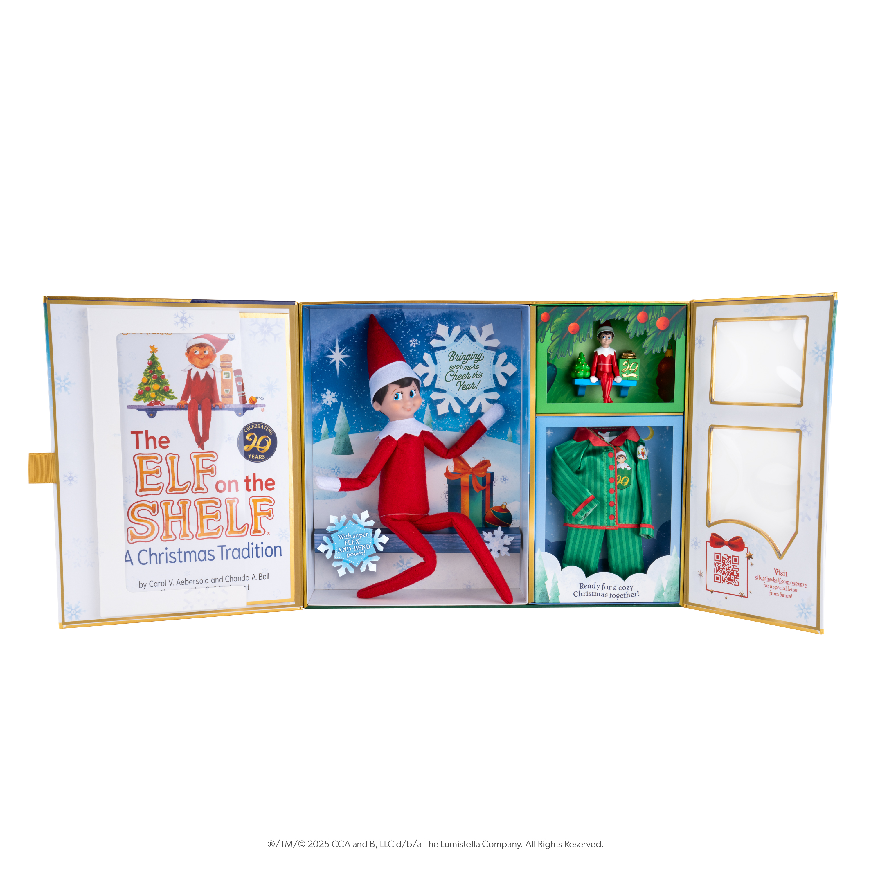 THE ELF ON THE SHELF -  20TH ANNIVERSARY BOX SET (WIRED) - LIGHT BOY