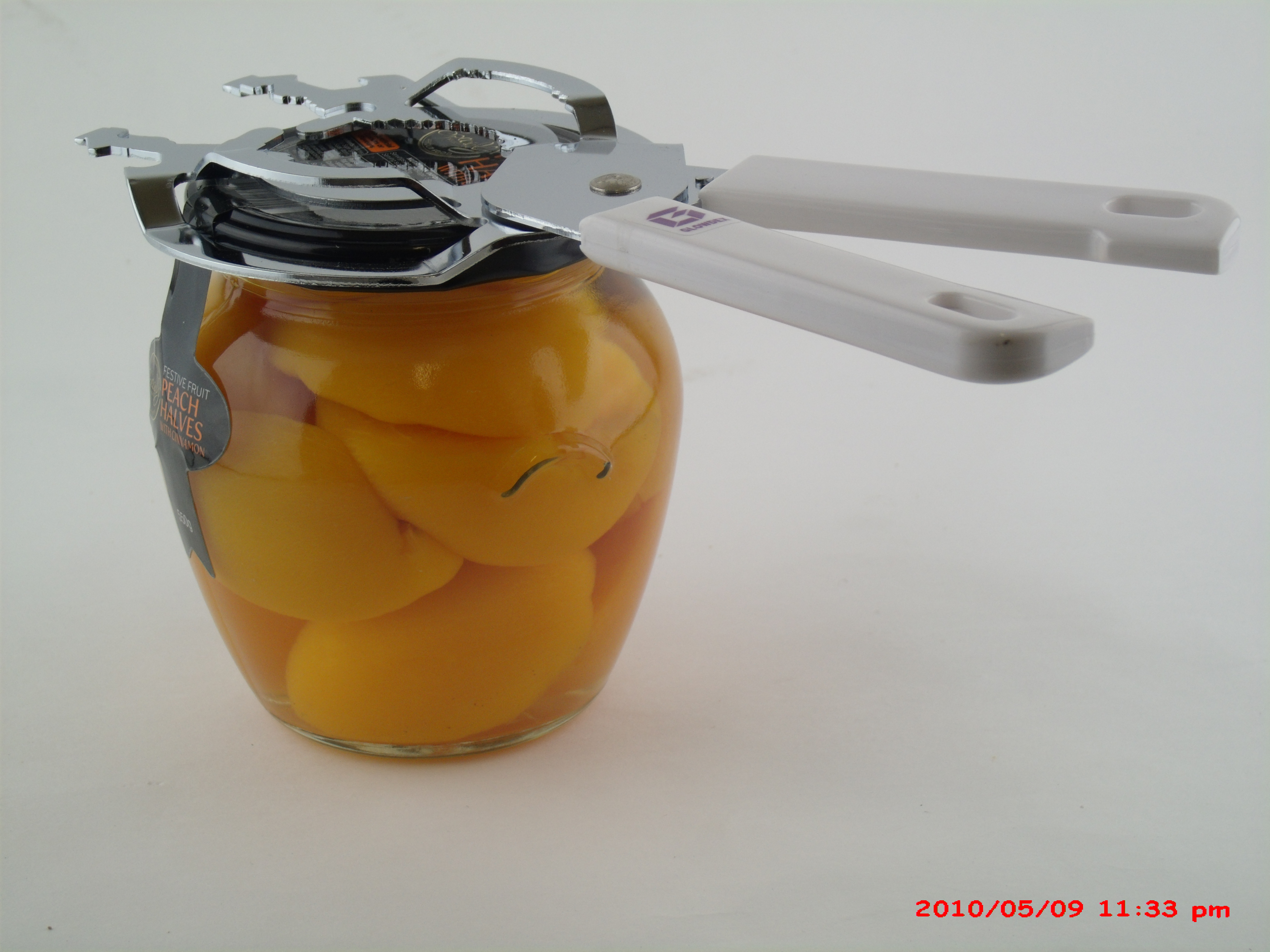 Jar Opener with White Handle