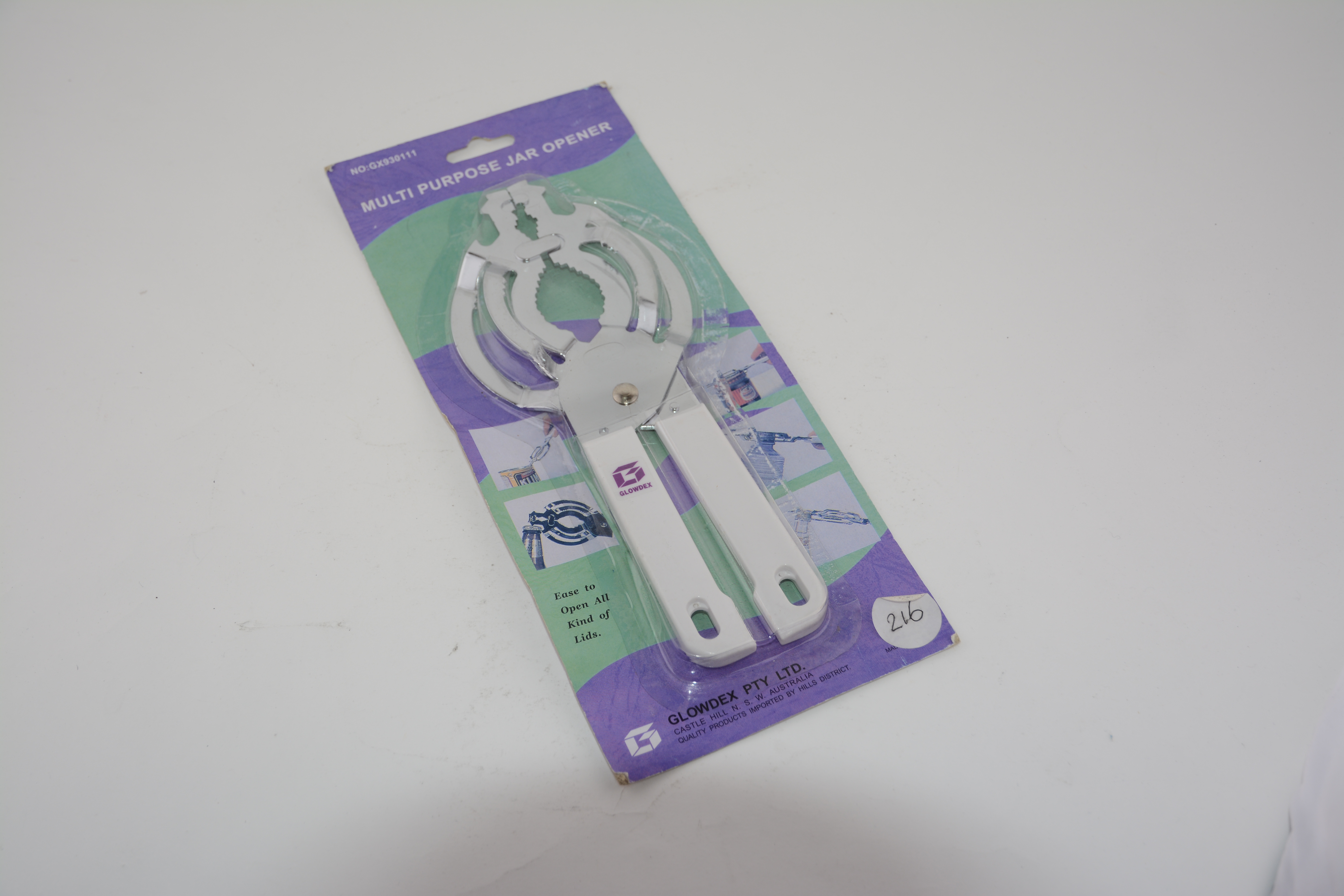 Jar Opener with White Handle