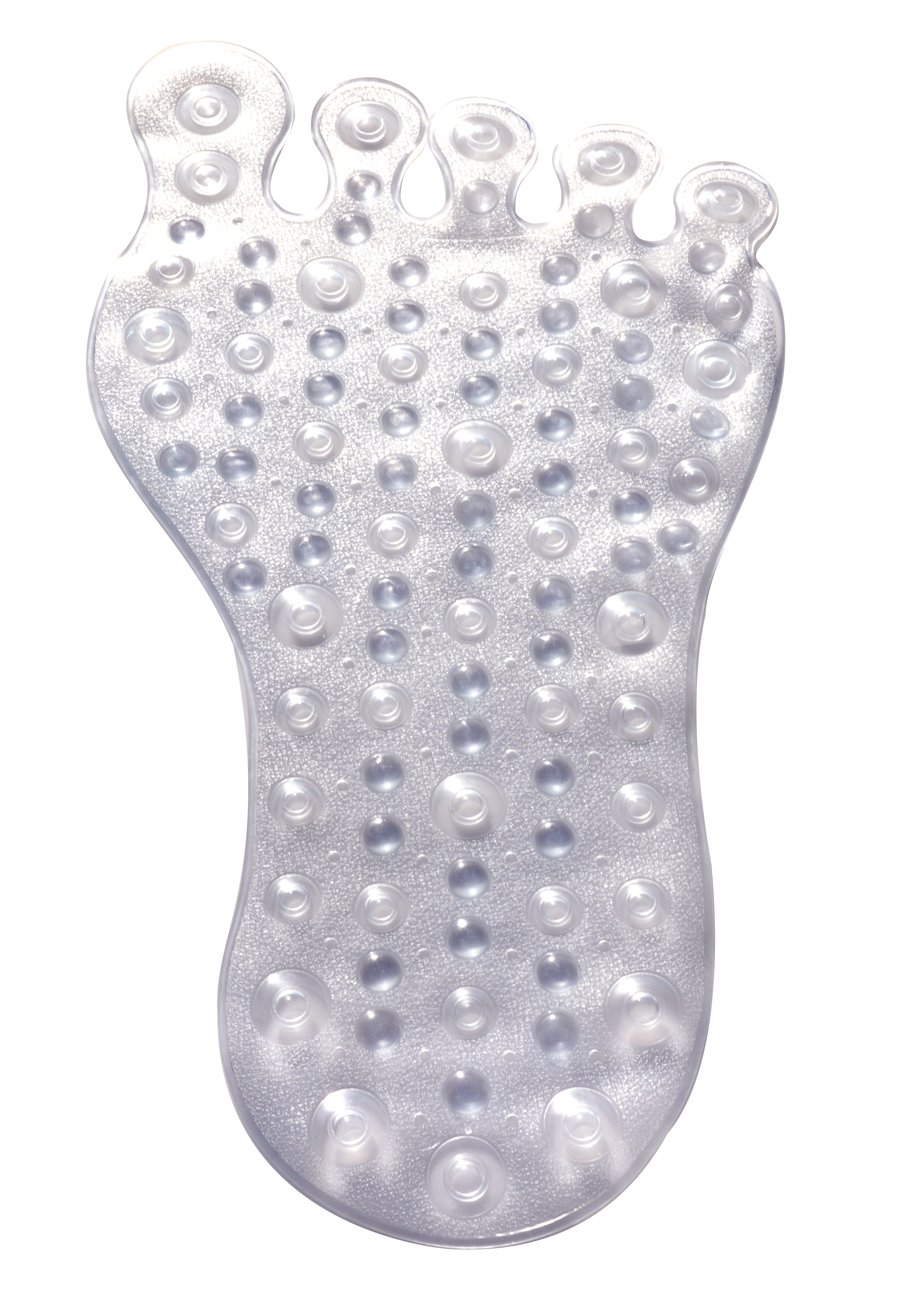 Clear Big Foot Shape Bath Massage Mat