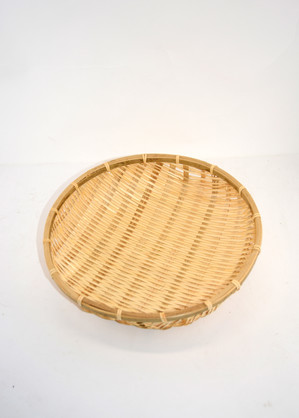 5pc Bamboo Dome Basket Set Natural