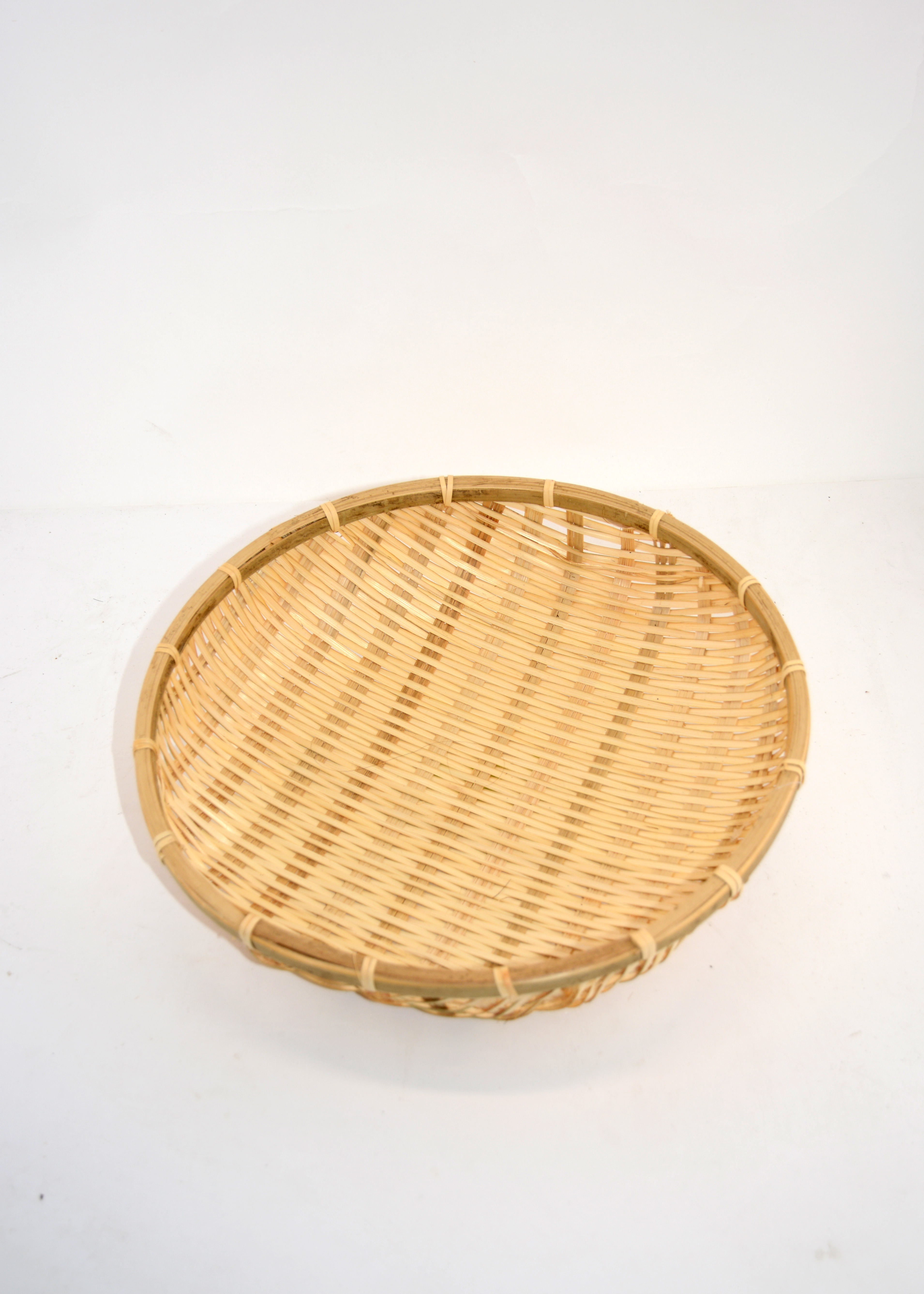5pc Bamboo Dome Basket Set Natural