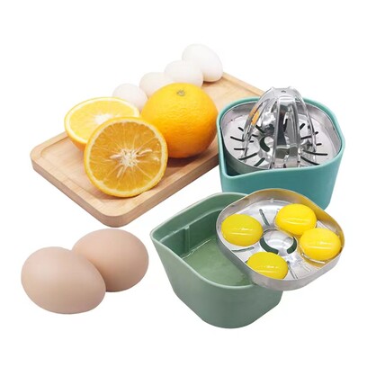 2-1 S.S Citrus Press Juicer and Egg Separator with Drip Bowl