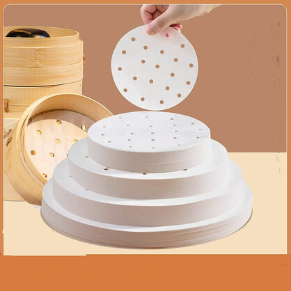 6" Steamer Liner Parchment Paper Pack (350pcs)
