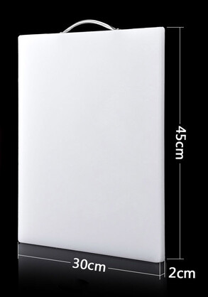 Extra Thick LDPE Chopping Board White 450x300x20mm