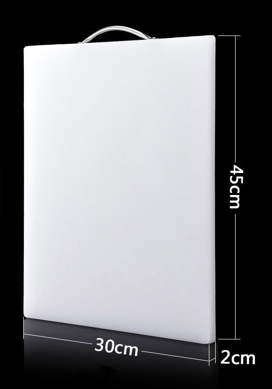 Extra Thick LDPE Chopping Board White 450x300x20mm