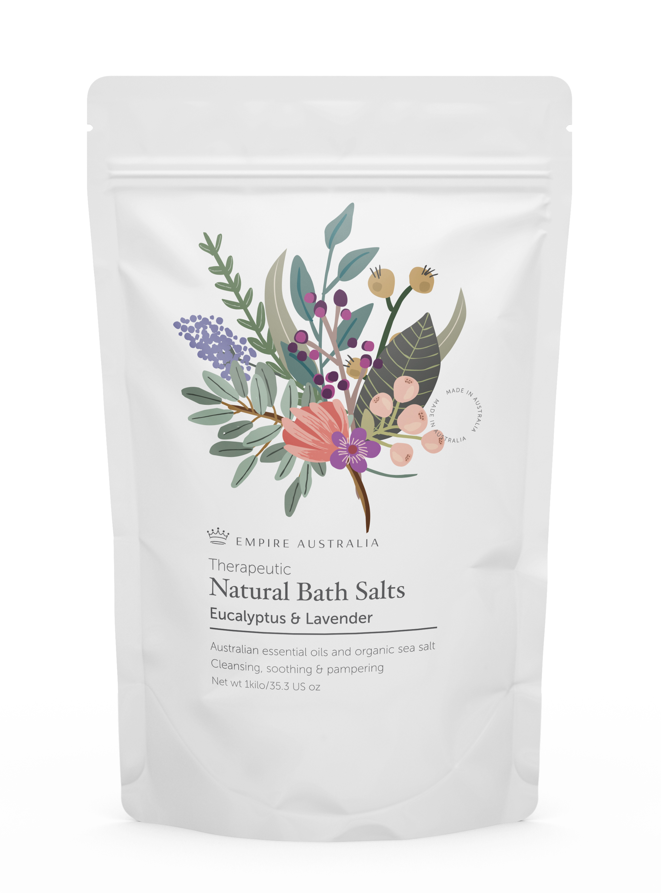 Wholesale EMP220 Therapeutic Eucalyptus & Lavender Bath Salts 1kg